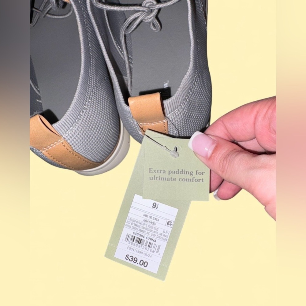 Goodfellow & Co Men’s Gray Knit Sneakers – Size 9.5 – New With Tags - Picture 7 of 9